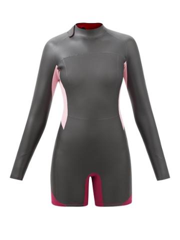 Stockholm Surfboard Club - Christel 3/2mm Short Neoprene Wetsuit - Womens - Red Pink