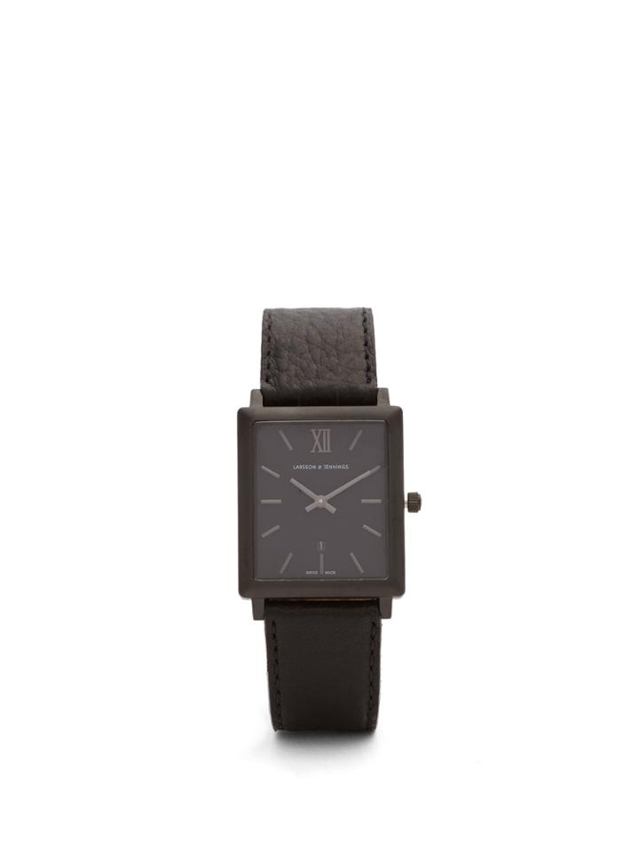 Larsson & Jennings Norse Stainless-steel And Leather Watch