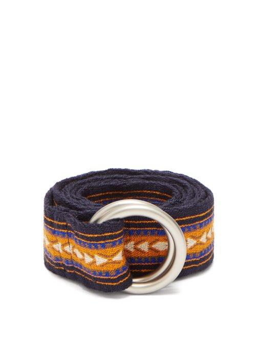 Matchesfashion.com Guanabana - Patterned Woven Belt - Mens - Multi
