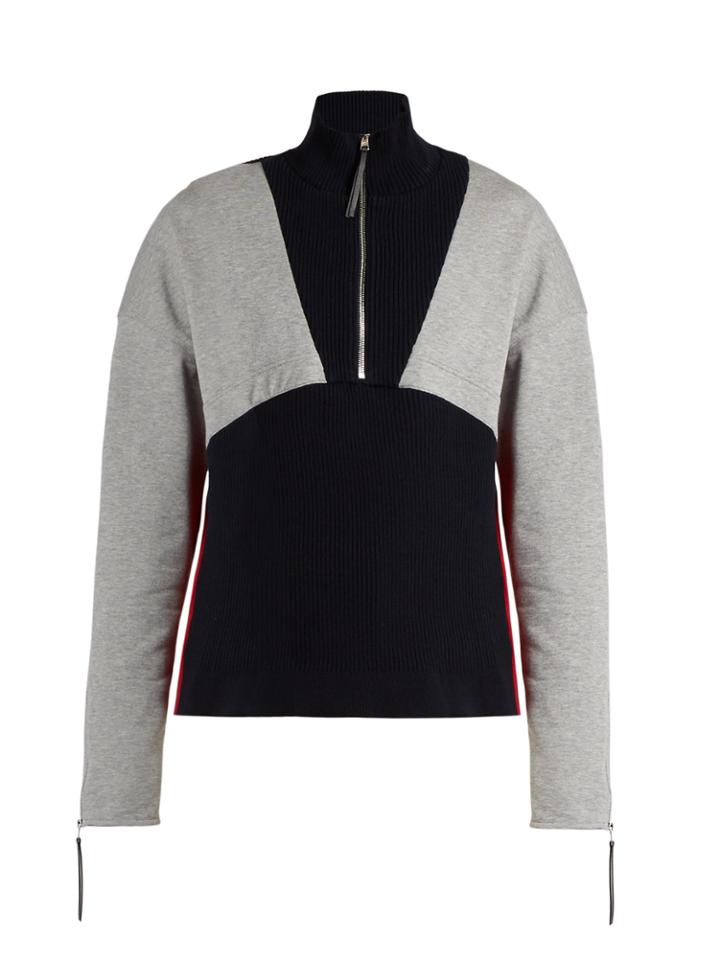 Marni High-neck Stretch-cotton Ribbed-knit Sweater