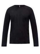 Matchesfashion.com Veilance - Frame Merino Wool-blend Long-sleeved T-shirt - Mens - Black