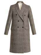 Masscob Double-breasted Checked Wool-tweed Coat