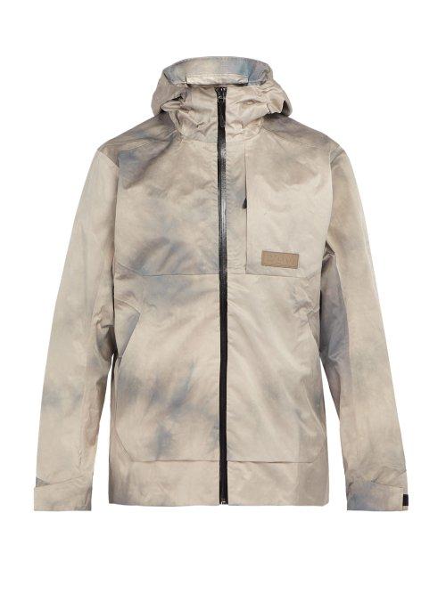 Matchesfashion.com P.a.m. - Wave Dye Waterproof Hooded Jacket - Mens - Silver