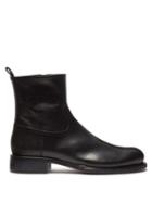 Matchesfashion.com Ann Demeulemeester - Zipped Leather Ankle Boots - Womens - Black
