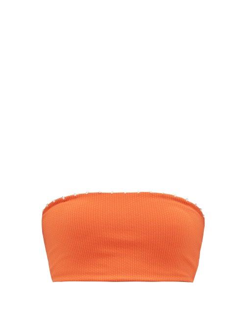 Matchesfashion.com Marysia - Corsica Bandeau Bikini Top - Womens - Orange