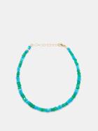 Jia Jia - Marine Stripe Opal & 14kt Gold Necklace - Womens - Blue Multi
