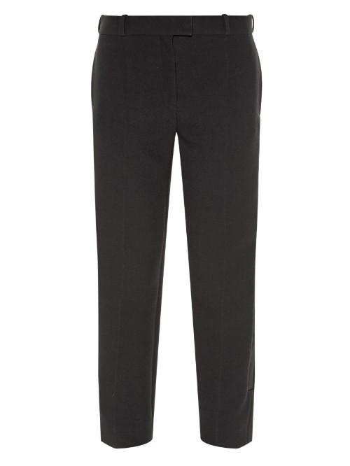 Balenciaga Satin-stripe Crepe Trousers