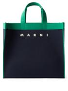 Marni - Shopping Knit Tote Bag - Womens - Navy Multi