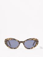 Dior - Diorsignature B3u Cat-eye Acetate Sunglasses - Womens - Beige Multi