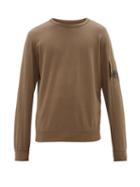 Matchesfashion.com C.p. Company - Lens Embellished Cotton Jersey Sweatshirt - Mens - Khaki
