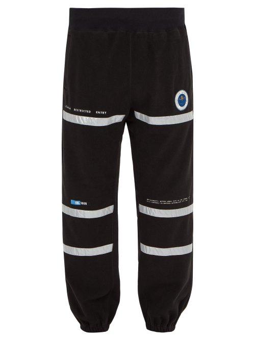 Matchesfashion.com Undercover - Reflective Fleece Sweatpants - Mens - Black