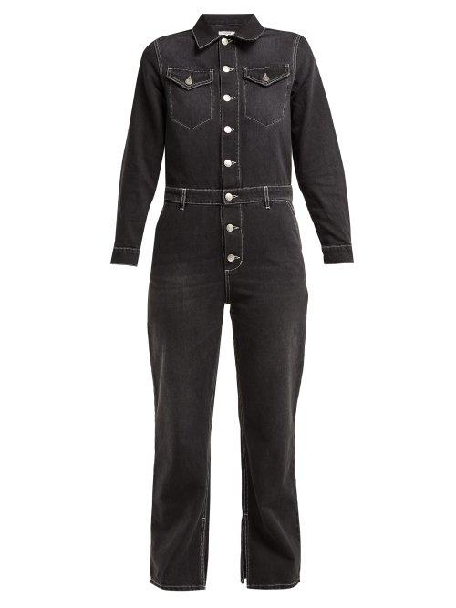 Matchesfashion.com Ganni - Rienzi Denim Jumpsuit - Womens - Black