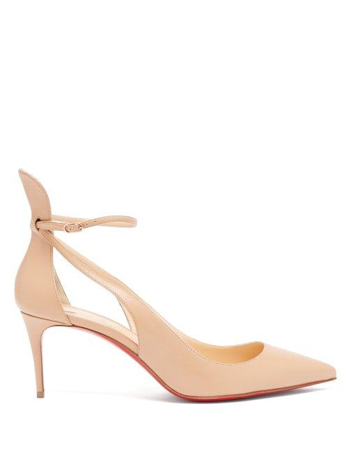 Matchesfashion.com Christian Louboutin - Mascara 70 Leather Pumps - Womens - Nude