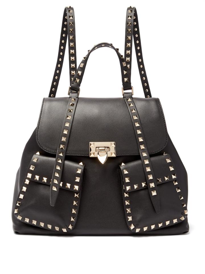 Valentino Rockstud Leather Backpack