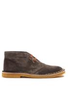 Matchesfashion.com Prada - Stud Embellished Suede Desert Boots - Mens - Grey Multi