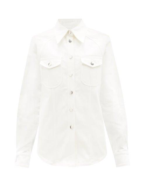 Lee Mathews - Denim Shirt Jacket - Womens - Cream