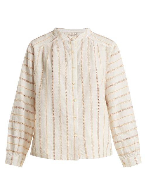 Matchesfashion.com Ace & Jig - Barrett Striped Top - Womens - White Stripe