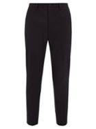 Matchesfashion.com Dolce & Gabbana - Stretch Cotton Gabardine Slim Leg Trousers - Mens - Navy