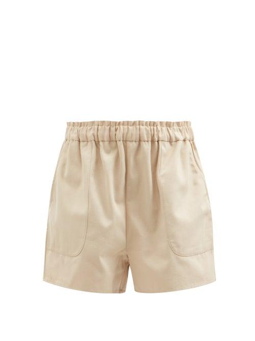 Loup Charmant - Expedition Linen Shorts - Womens - Cream