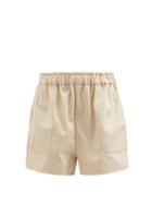 Loup Charmant - Expedition Linen Shorts - Womens - Cream