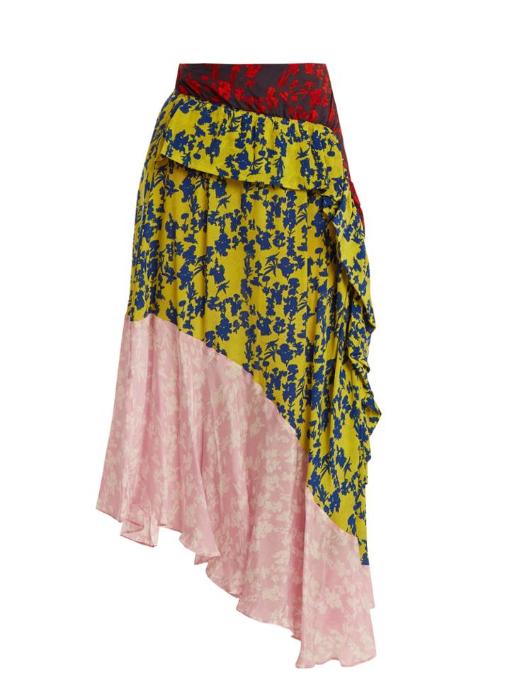 Preen Line Isabella Asymmetric Tiered Skirt