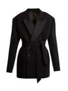 Raey Exaggerated Shoulder Wool-blend Tux Jacket