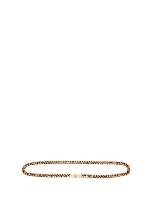 Matchesfashion.com Saint Laurent - Chain Belt - Womens - Gold