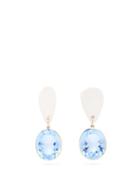 Matchesfashion.com Sonia Boyajian - Mykonos Crystal & Ceramic Drop Earrings - Womens - Blue