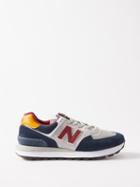 Junya Watanabe X New Balance - 574 Suede And Mesh Trainers - Mens - Grey