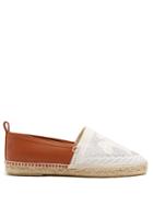 Loewe Broderie-anglaise And Leather Espadrilles