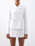 Valentino - Roman Stud-embellished Tweed Jacket - Womens - White