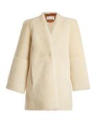 Chloé Collarless Shearling Coat