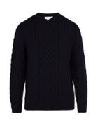 Sunspel Cable-knit Wool Sweater