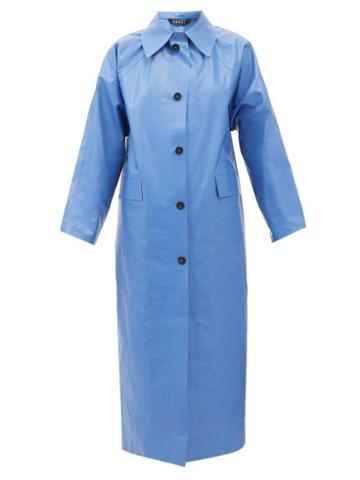 Kassl Editions - Original Oilcloth Coat - Womens - Blue