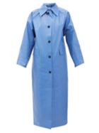 Kassl Editions - Original Oilcloth Coat - Womens - Blue