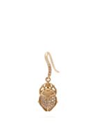 Matchesfashion.com Aurlie Bidermann Fine Jewellery - 18kt Gold And Diamond Scarab Single Earring - Womens - Gold