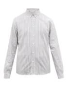 Matchesfashion.com Ditions M.r - St Georges Pinstriped Cotton Shirt - Mens - Beige Multi