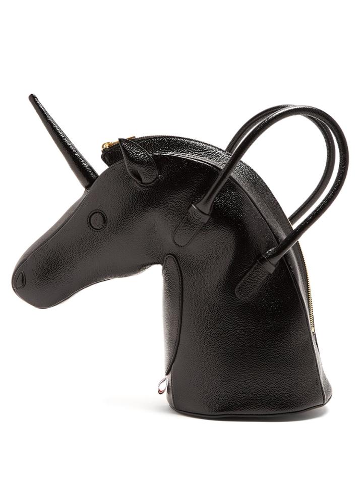 Thom Browne Unicorn Pebbled-leather Bag