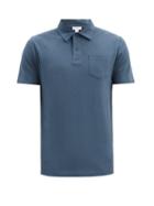 Matchesfashion.com Sunspel - Riviera Cotton-piqu Polo Shirt - Mens - Dark Blue