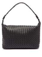 Matchesfashion.com Bottega Veneta - Ciambrino Intrecciato Leather Shoulder Bag - Womens - Black