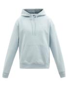 Jacquemus - Logo-embroidered Organic-cotton Hooded Sweatshirt - Mens - Light Blue