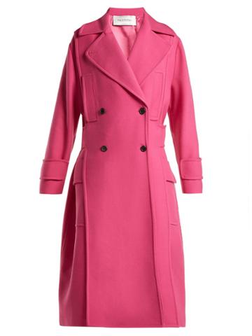 Valentino Double-breasted Wool-blend Coat