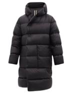 Rick Owens - Wrap-front Hooded Quilted Down Coat - Mens - Black