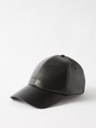 Givenchy - Logo-embroidered Leather Baseball Cap - Mens - Black