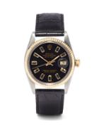Lizzie Mandler - Vintage Rolex Datejust 34mm Onyx & Gold Watch - Mens - Black