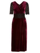 Dolce & Gabbana Lace And Velvet Midi Dress