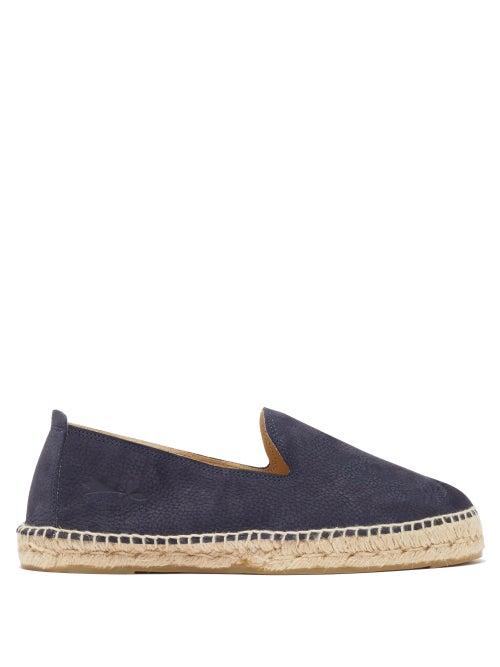 Matchesfashion.com Maneb - Nubuck Espadrilles - Mens - Navy