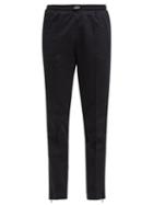 Matchesfashion.com Moncler - Side Stripe Cotton Jersey Track Pants - Womens - Black