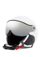 Matchesfashion.com Kask - Chrome Goggle-visor Ski Helmet - Womens - White Silver