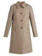 Redvalentino Checked Wool-blend Tweed Coat